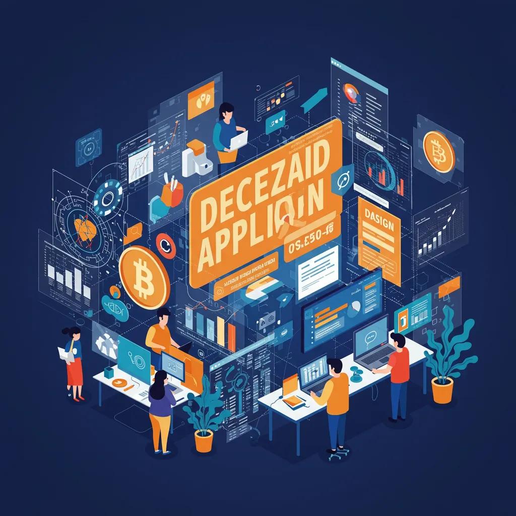 Futuristic digital workspace illustrating user-centric Web3 design concepts